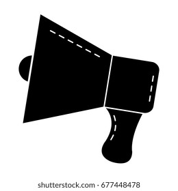 megaphone sound isolated icon