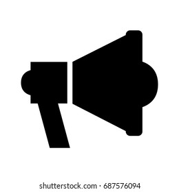 megaphone sound isolated icon