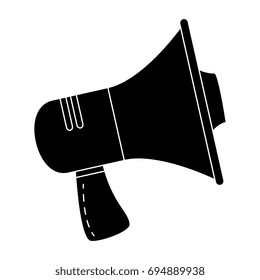 megaphone sound isolated icon