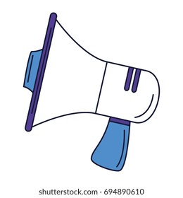 megaphone sound isolated icon