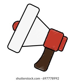 megaphone sound isolated icon