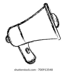 megaphone sound isolated icon
