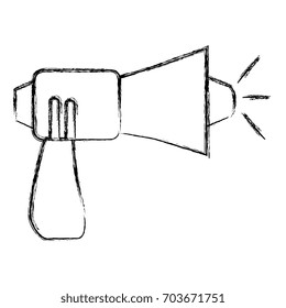 megaphone sound isolated icon