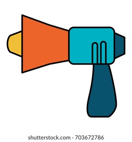 megaphone sound isolated icon