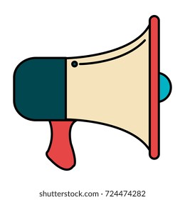 megaphone sound isolated icon