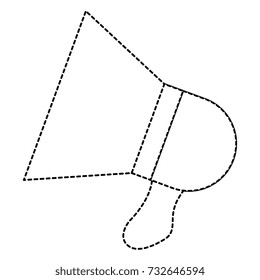 megaphone sound isolated icon