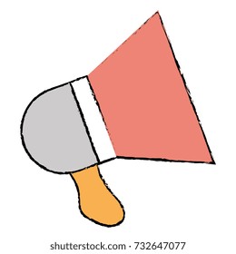 megaphone sound isolated icon
