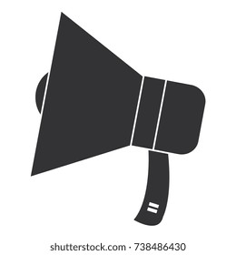 megaphone sound isolated icon