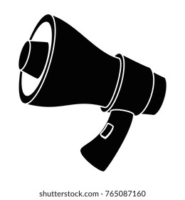 megaphone sound isolated icon