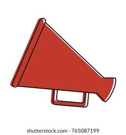 megaphone sound isolated icon