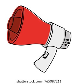 megaphone sound isolated icon