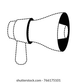 megaphone sound isolated icon