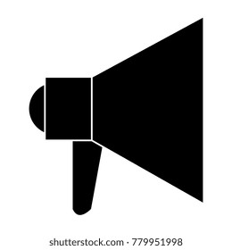 megaphone sound isolated icon