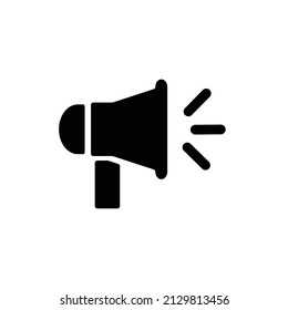 Megaphone and sound. Loudspeaker. Vector.