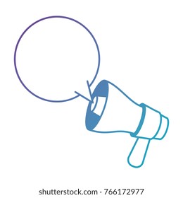 megaphone sound with speech bubble