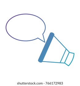 megaphone sound with speech bubble
