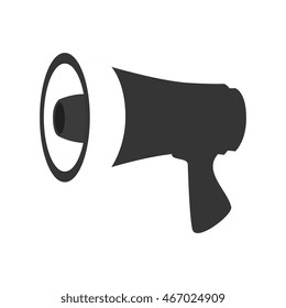 megaphone speak device loud announcement broadcast symbol vector graphic isolated illustration