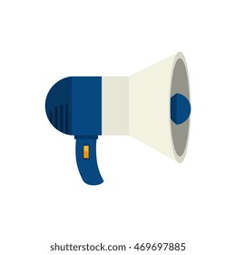 megaphone speak device loud announcement broadcast symbol vector  isolated illustration