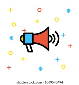 megaphone  speaker announcement 