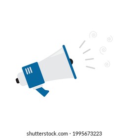 Megáfono, altavoz, icono de locutor ilustración vectorial aislado en fondo blanco.