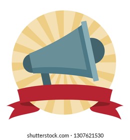megaphone speaker cartoon