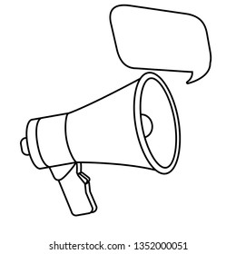 megaphone speaker cartoon
