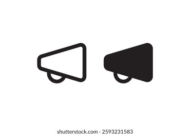 Megaphone speaker icon for announcements Vector