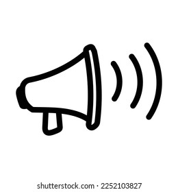Megaphone speaker icon design template isolated