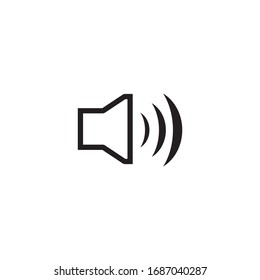 Megaphone speaker icon logo design vector template