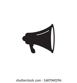 Megaphone speaker icon logo design vector template