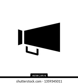 Megaphone Speaker Icon Vector Illustration Logo Template