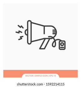 Megaphone speaker Icon Vector Illustration