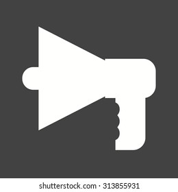 Megaphone, speaker, loud icon vector image.Can also be used for law and order. Suitable for mobile apps, web apps and print media.