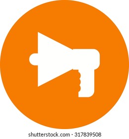 Megaphone, speaker, loud icon vector image.Can also be used for law and order. Suitable for mobile apps, web apps and print media.