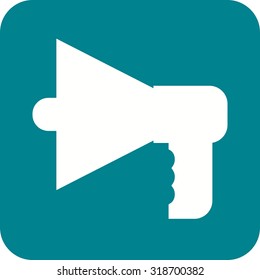 Megaphone, speaker, loud icon vector image.Can also be used for law and order. Suitable for mobile apps, web apps and print media.