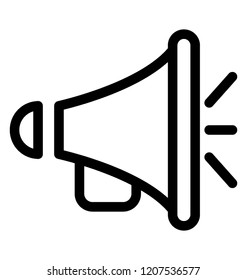 Megaphone speaker to make announcement