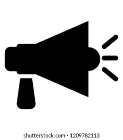 
Megaphone speaker to make announcement
