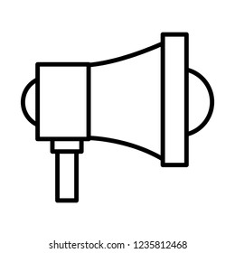 megaphone speaker on white background