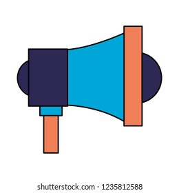 megaphone speaker on white background