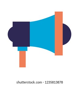 megaphone speaker on white background