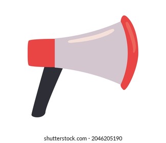 megaphone speaker on white background