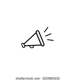 Icono de contorno megáfono Icono de contorno simple vector ilustración perfecta