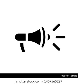 Megaphone speaker single loudspeaker icon vector illustration. EPS 10