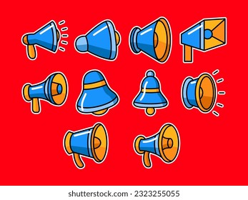 Conjunto de colección de vectores para altavoces Megaphone