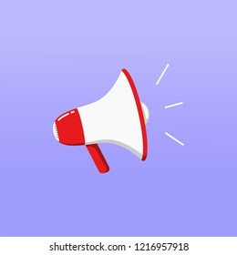 Megaphone speaker vector icon illustration