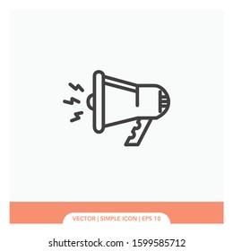 Megaphone symbol Icon Vector Illustration