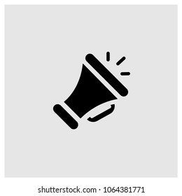 Megaphone symbol vector icon, loudspaker sign vector illustration for web