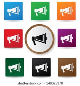 Megaphone symbol,vector