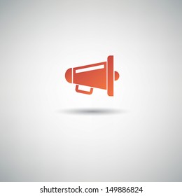 Megaphone symbol,vector