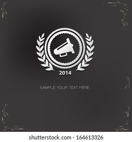 Megaphone symbol,vector